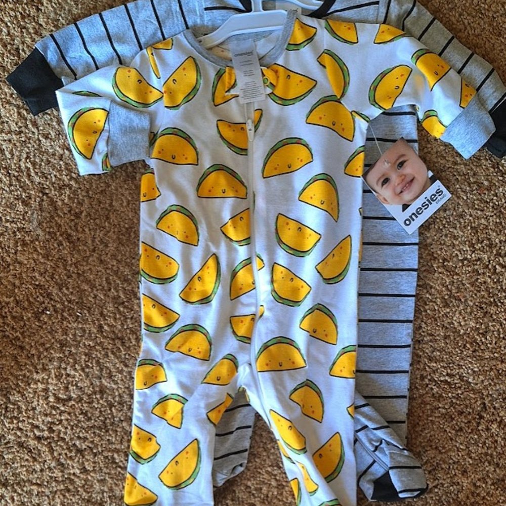 Onesies 2pc Set 0-3mths (8-12lbs)21-24"